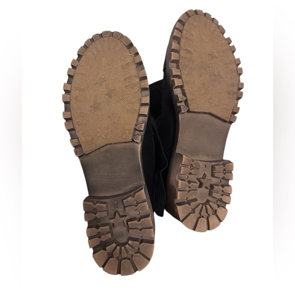 Serra Tartan Plaid & Black Chunky Boots Women's Sz 8 Grunge Indie 90s Casual - Picture 8 of 10